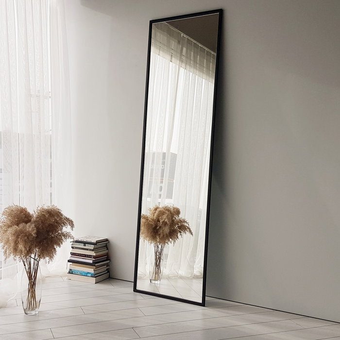 Hanah Home Espejo Cheval Cool Ayna Negro 170x50cm